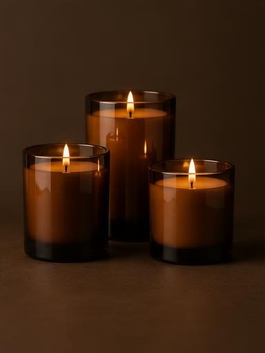 Amber Candle Trio